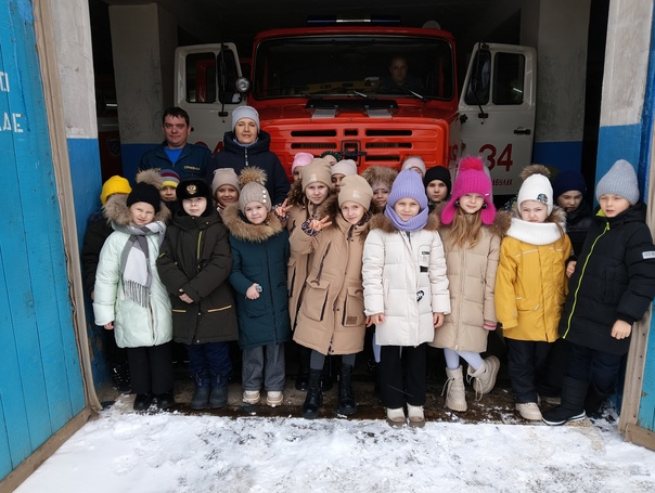 Экскурсия в пожарно-спасательную часть 34р.п.Базарный Карабулак.
